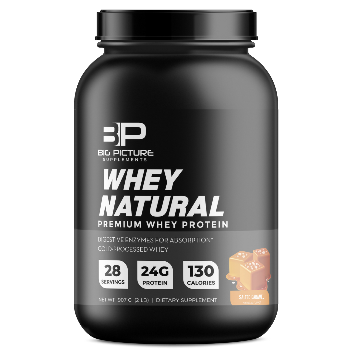 2lb.Whey Natural Protein (Salted Caramel)