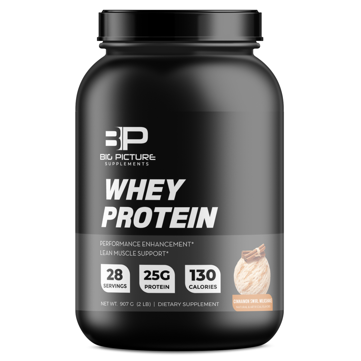 Whey Protein 2lb. (Cinnamon Swirl)