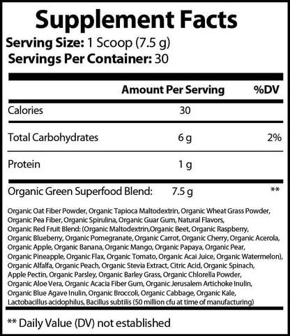 Organic Super Greens-Watermelon