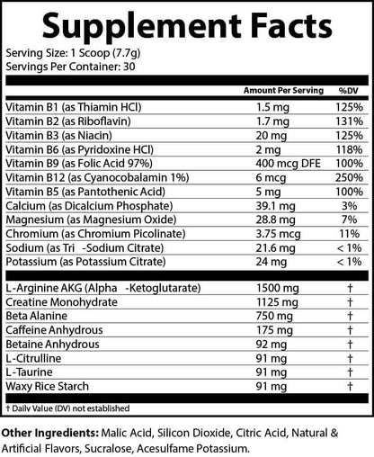 Energy Max Pre Workout (Watermelon)