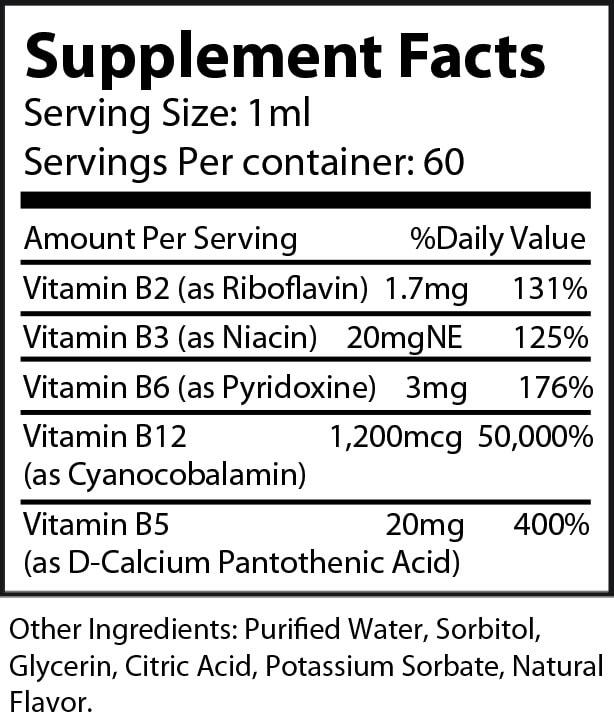 B12 Drops 2oz.